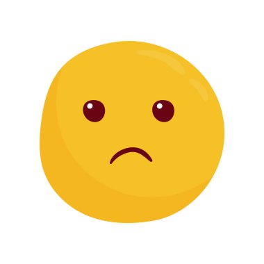 Beyaz arkaplanda el çizimi emoji çizimi