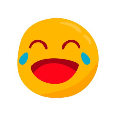 Beyaz arkaplanda el çizimi emoji çizimi