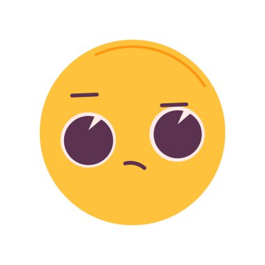 Beyaz arkaplanda el çizimi emoji çizimi