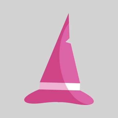 Gri arkaplanda ürkütücü şapka tasviri