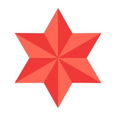 Beyaz arkaplanda Star Star Shape tasarımı