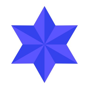 Beyaz üzerine Star Star Shape tasarımı