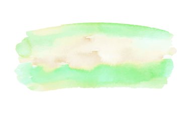 Beyaz arka plan üzerinde izole soyut suluboya fırça darbeleri