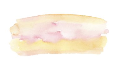 Beyaz arka plan üzerinde izole soyut suluboya fırça darbeleri