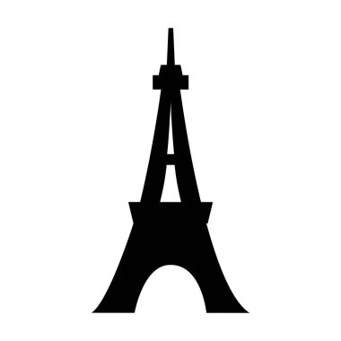Eyfel Kulesi simgesi Beyaz Görüntü