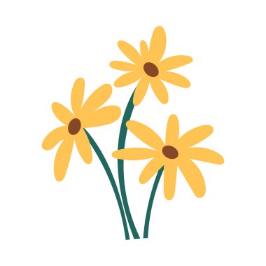 Flowers season spring icon isolated