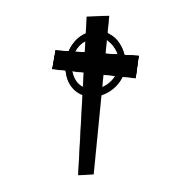 Fırça boyalı siyah haç beyaz üzerine izole