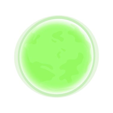 Dolunay beyaz arkaplanda tek başına çizilmiş.