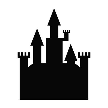 Düz tasarım resimli Cadılar Bayramı perili evi