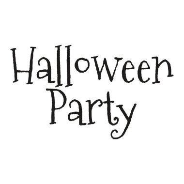 Cadılar bayramı harf dizaynı, beyaz üzerine el yazısı Cadılar Bayramı tipografisi