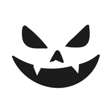 Beyaz arkaplanda hayalet simgesi çizimi