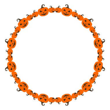 El çizimi cadılar bayramı çerçeve şablonu tasarımı