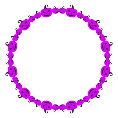 El çizimi cadılar bayramı çerçeve şablonu tasarımı