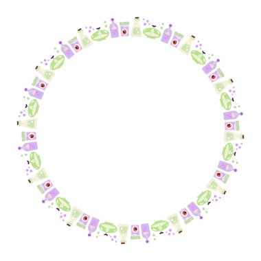 El çizimi cadılar bayramı çerçeve şablonu tasarımı