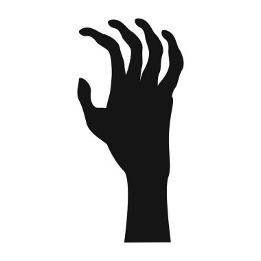 Beyaz arkaplanda Cadılar Bayramı tema simgesi Düz grafik tasarım Sembolü