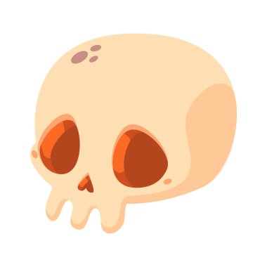 beyaz arkaplanda karalama kafatası kafası izole