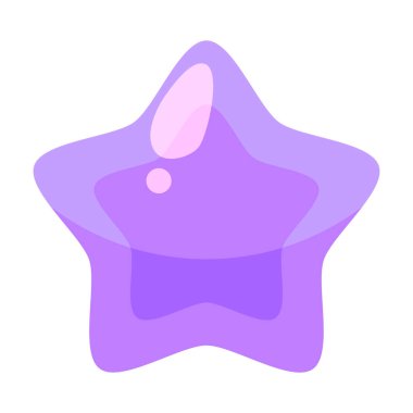 El Çizimi Yıldızı Beyaz Arkaplanda İzole Edildi