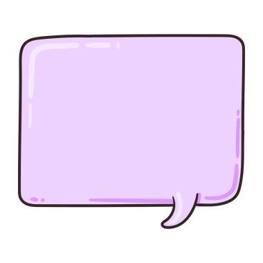 Beyaz bir arkaplanda konuşma balonu iletisi gösterimi