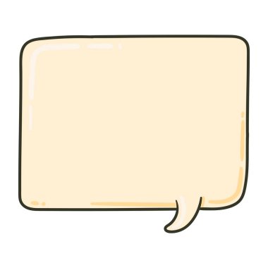 konuşma balonu iletisi illüstrasyonu