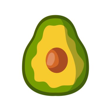 Beyaz arka planda taze avokado sebzesi