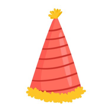 Elle çizilmiş bir doğum günü şapkası çizimi