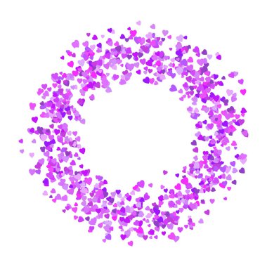 Kalp yuvarlak çerçeve ve metin için boşluk. kalp kenarı ve çerçeve