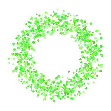 Kalp yuvarlak çerçeve ve metin için boşluk. kalp kenarı ve çerçeve