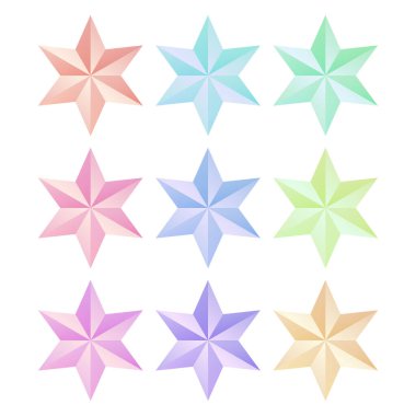 Beyaz arkaplanda yıldız element çizimi tasarla