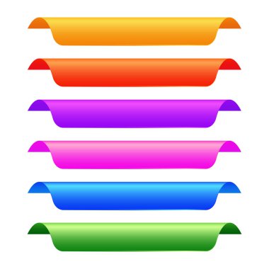 Sayılar sekmeleri için Banners şablonları, seçenekler etiketleri için Infographic canlı kurdeleleri