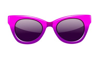 Gözlük ögesi beyaz arkaplanda izole edilmiş illüstrasyon