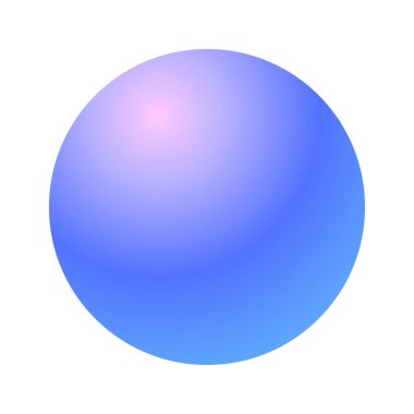 Beyaz arkaplanda renkli küreler gösterimi