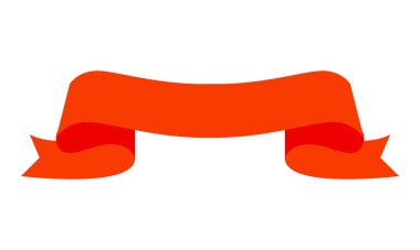 Beyaz üzerine el çizimi kurdele simgesi Web tasarım ögesi