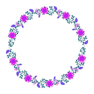 Yılbaşı kutlaması için çerçeve şablonu, Noel çelengi konsepti