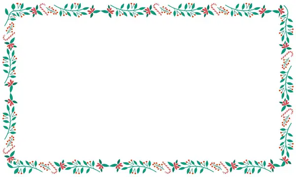 Yılbaşı kutlaması için çerçeve şablonu, Noel çelengi konsepti