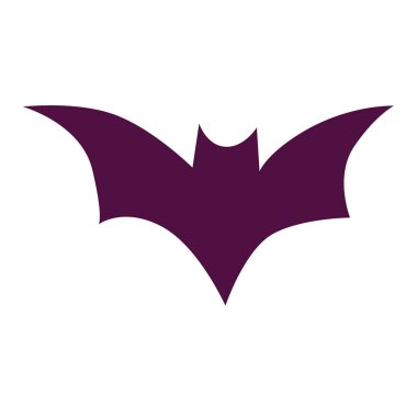 Cadılar Bayramı çizimi olarak yarasa silueti tasarımı