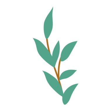 Botanik element Dekoratif dal Çiçek Yeşillendirme