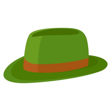 Beyaz arkaplanda Oktoberfest şapka çizimi