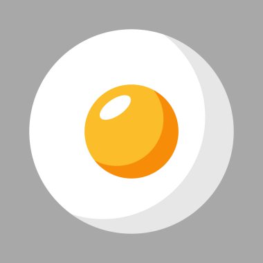 Gri üzerine izole edilmiş yumurta omleti.