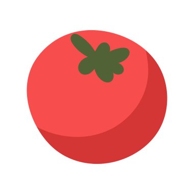 Organik domates ikonu organik domatesin düz çizimi