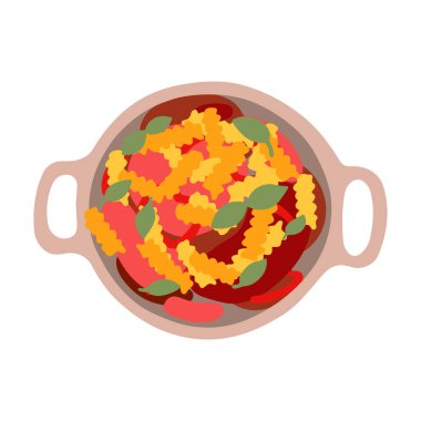 Paella yemek ikonu karikatür İspanyol yemeği İspanya mutfağı