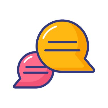 Beyaz arka plan üzerinde izole geneli bubles düz simgesi