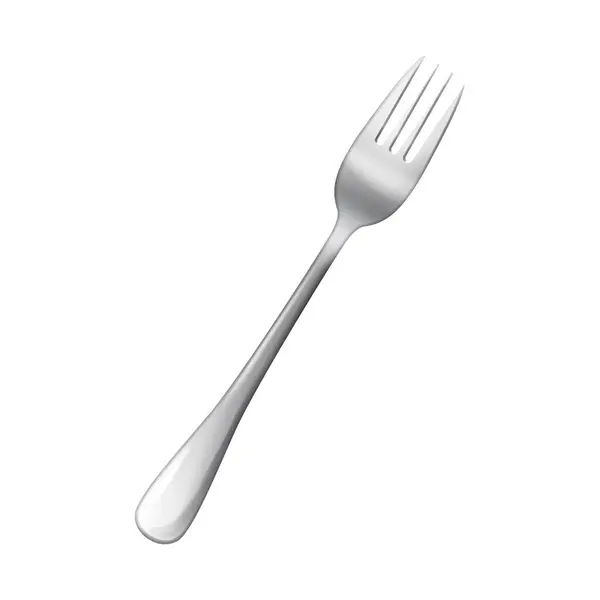 Beyaz arka plan üzerinde izole çelik metal masa çatal
