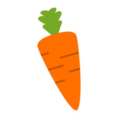 Carrot vegetable icon isolated white background