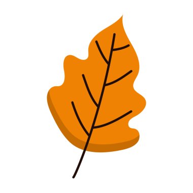 Sonbahar yaprakları yapraklar yapraklar siluet orman illüstrasyon beyaz üzerinde