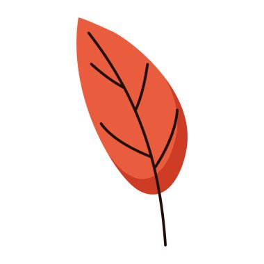 Sonbahar yaprakları yapraklar yapraklar siluet orman illüstrasyon beyaz üzerinde