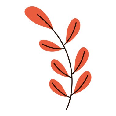 Sonbahar yaprakları yaprakları yapraklar siluet orman beyaz izole