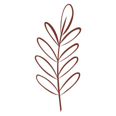 Beyaz üzerine el çizimi çiçek dekoru çizimi