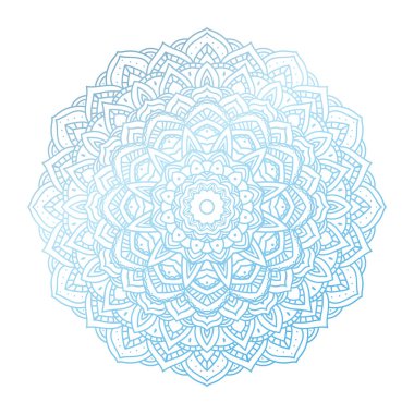 Renkli beyazı olan modern mandala arkaplanı