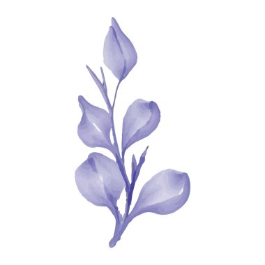 Suluboya branç çiçekli tasarımı bırakır