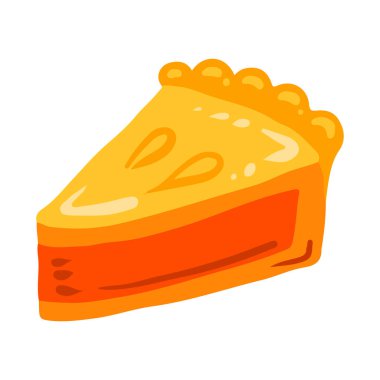 Beyaz arkaplanda izole edilmiş leziz kek çizimi